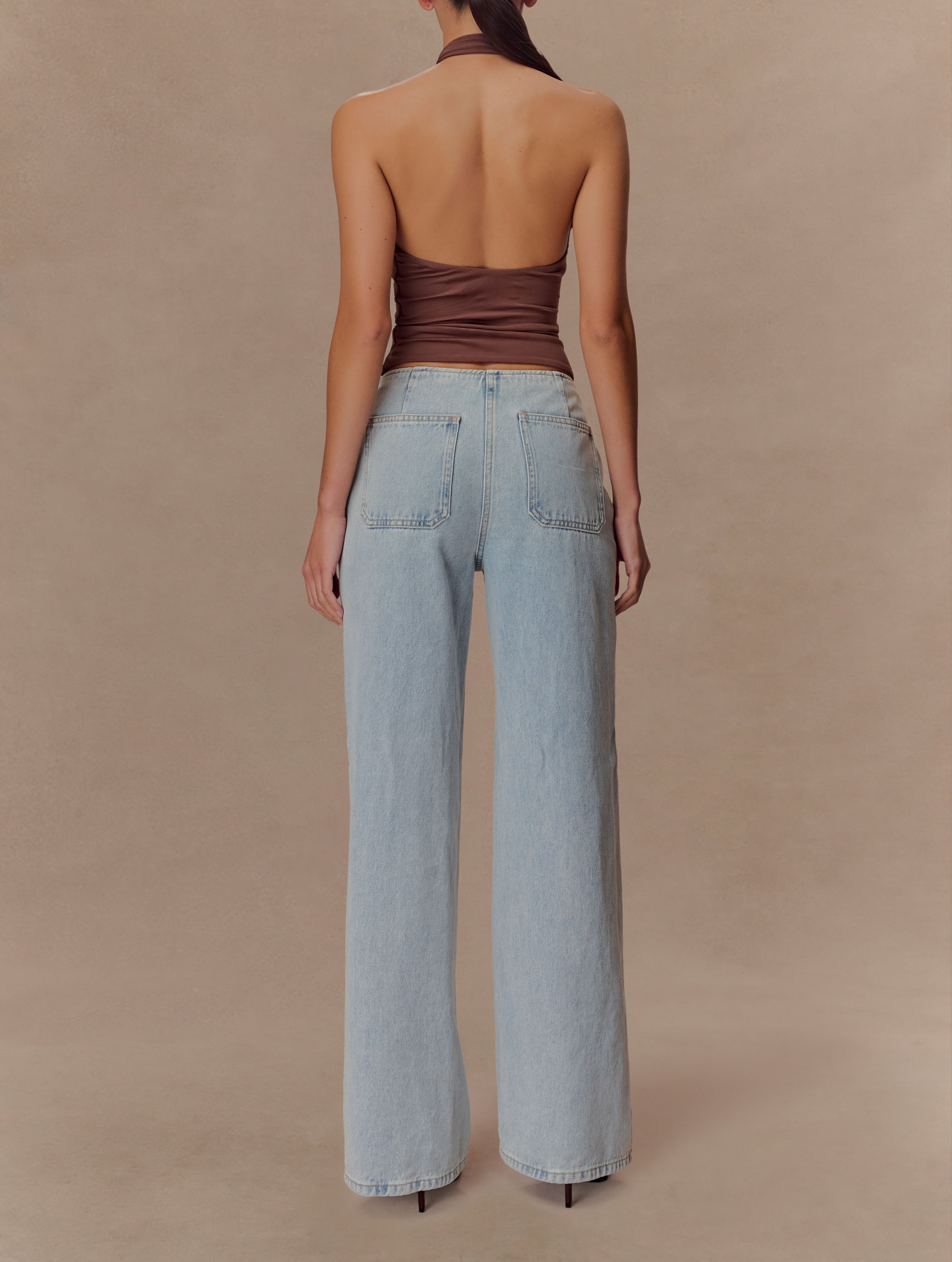 Chocolate Slinky Halter Top