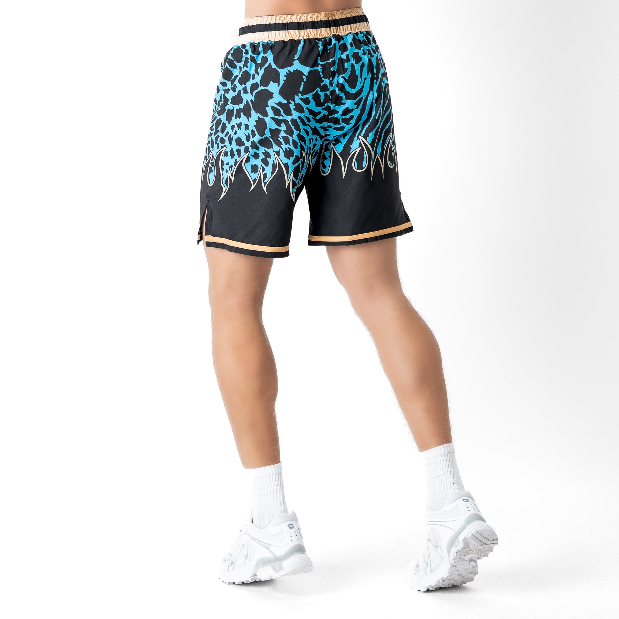 BSEM FIGHT SHORTS (RELAXED CUT) - BLUE / GOLD