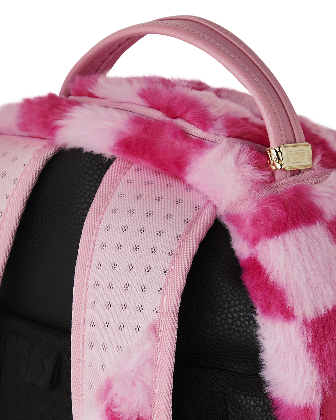 FURZILLA SHARK (PINK CHECK) BACKPACK