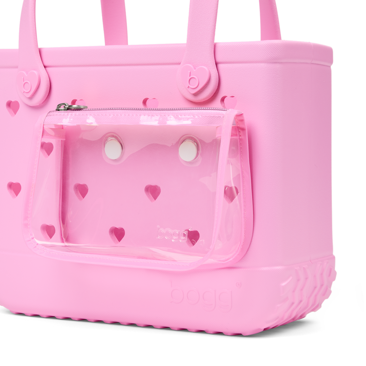 Bitty Bogg Bag - Cut Out Heart Pink Taffy