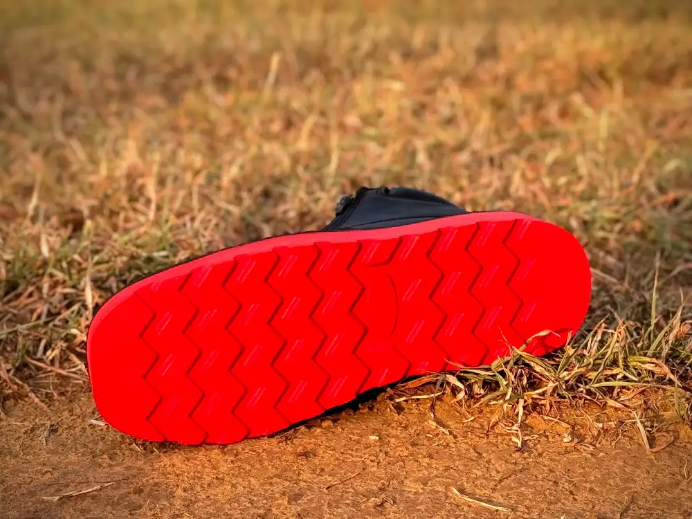 Men’s Black Python Cowboy Shoes With Ultra Light Sole