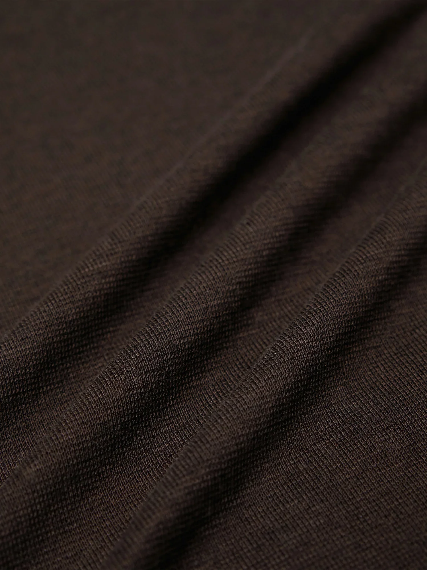 Lyocell & Wool Round Neck Long Sleeve Drawstring T-Shirt