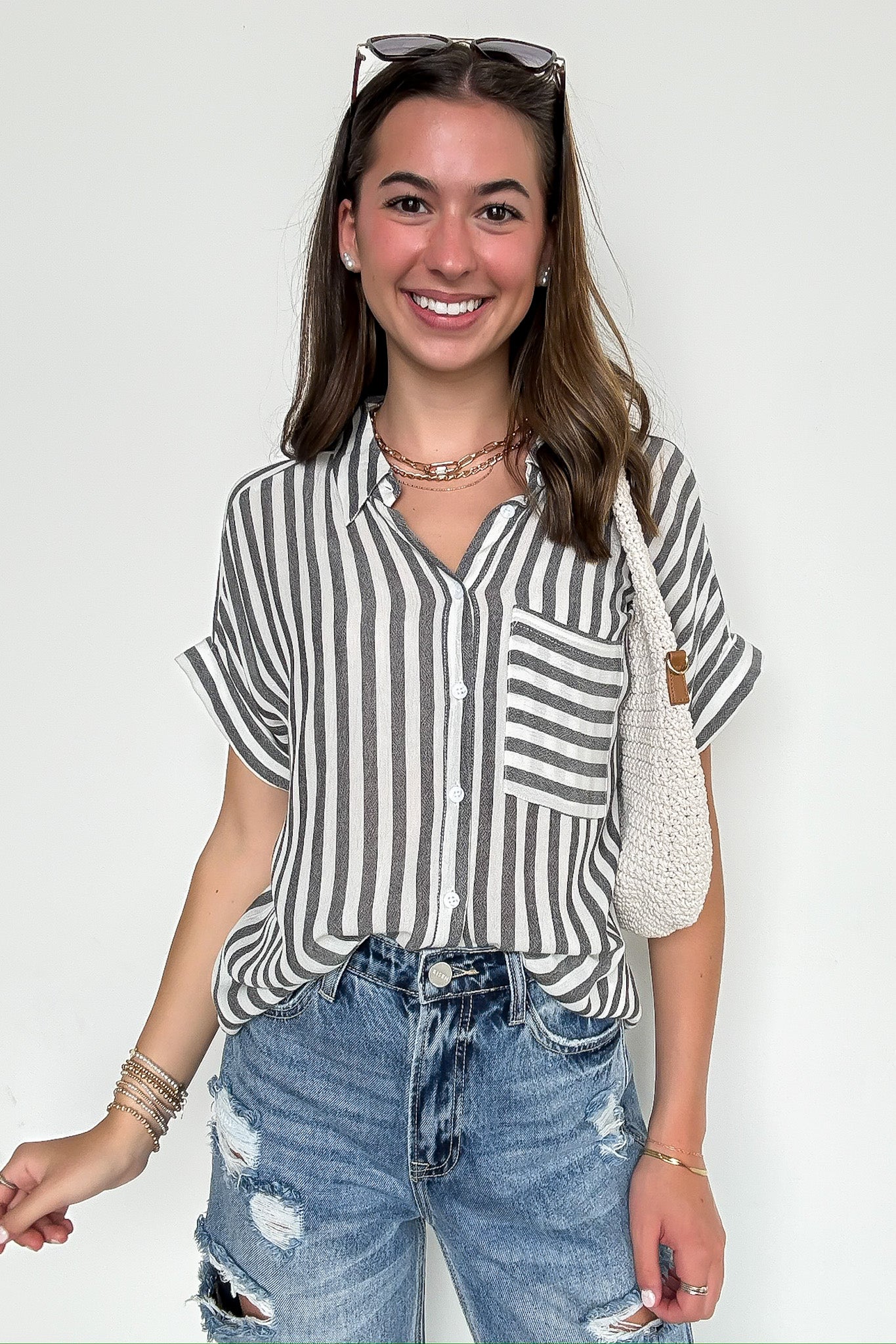 Striped Short Sleeve Shirt