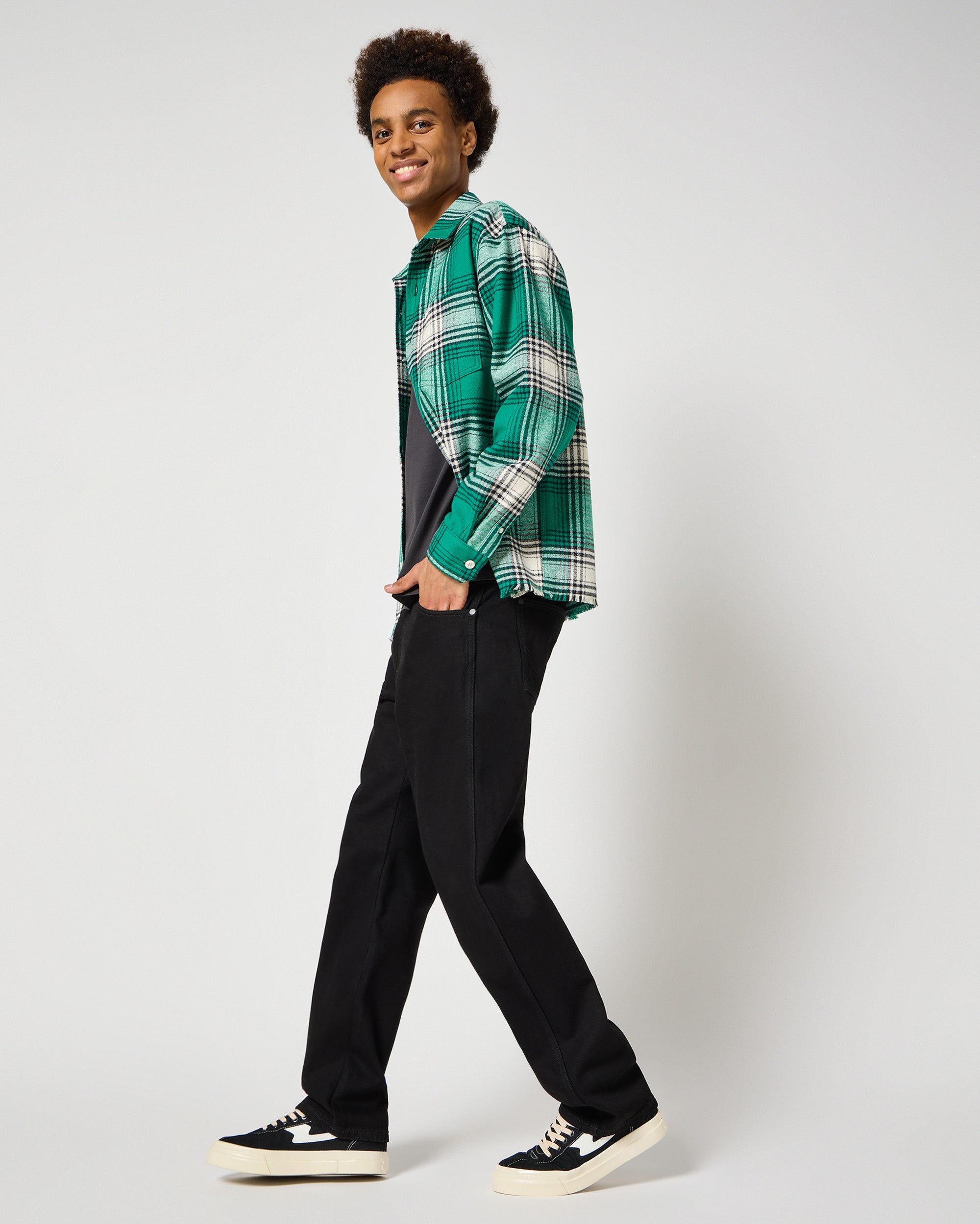 Frontier Relaxed Straight Mens Jeans - Jet Wash