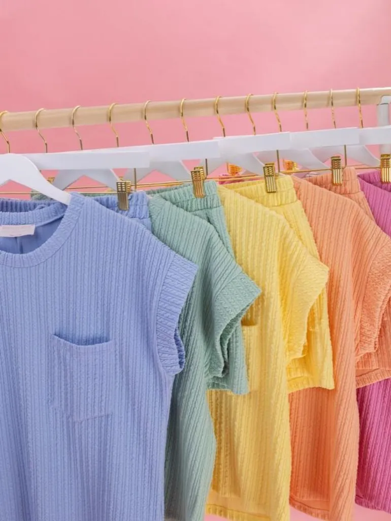 ​​Women's Short Sleeve Top & Shorts Set