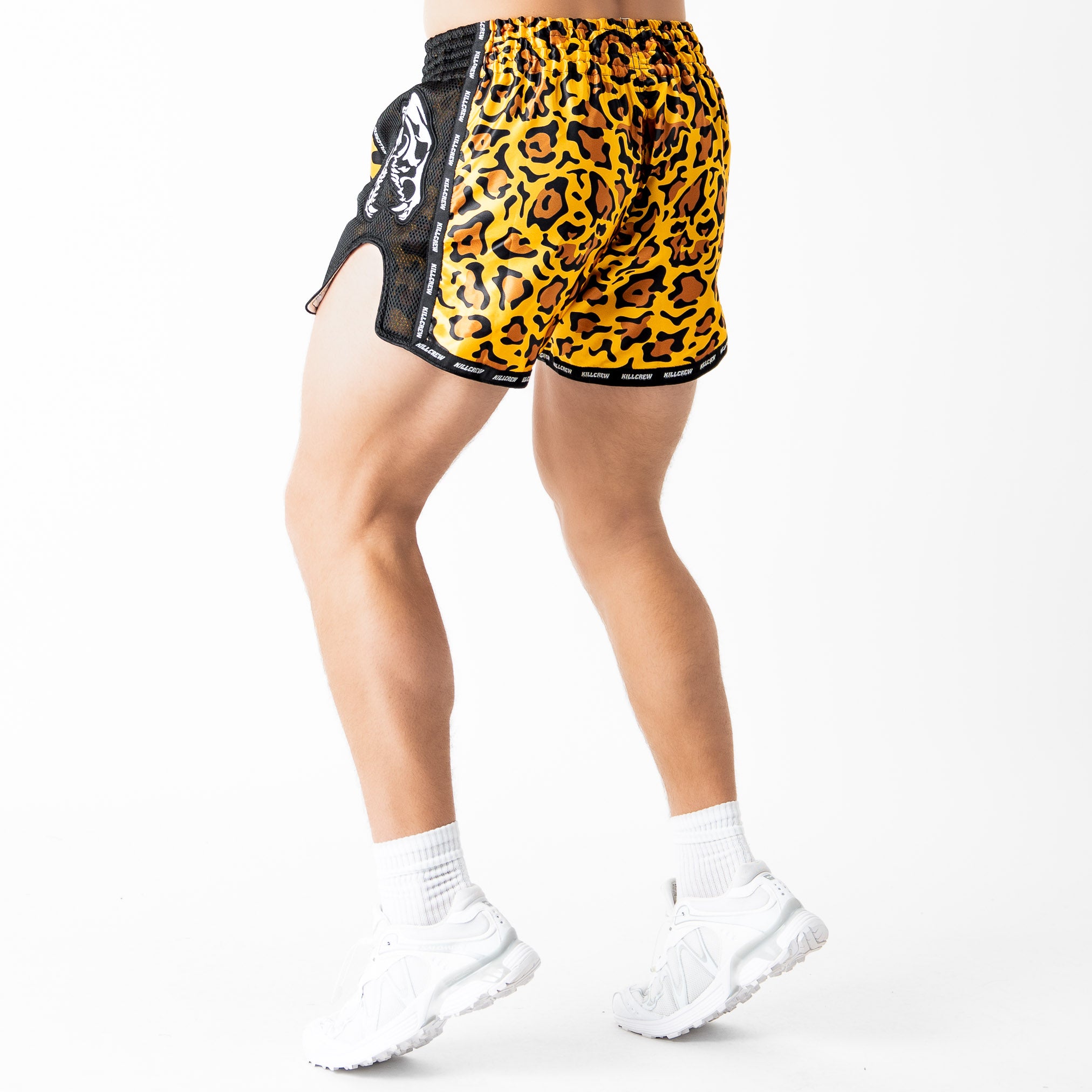 MUAY THAI FIGHT SHORTS - CHEETAH SKULL