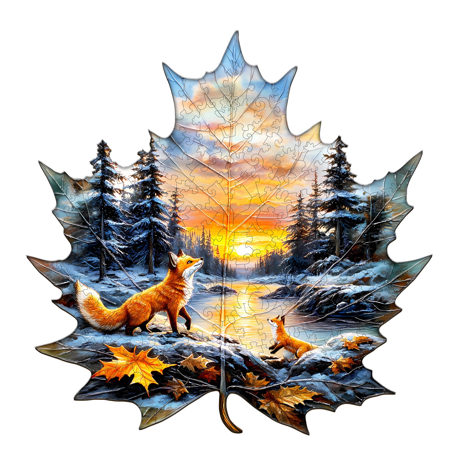 Winter fox Jigsaw Puzzle