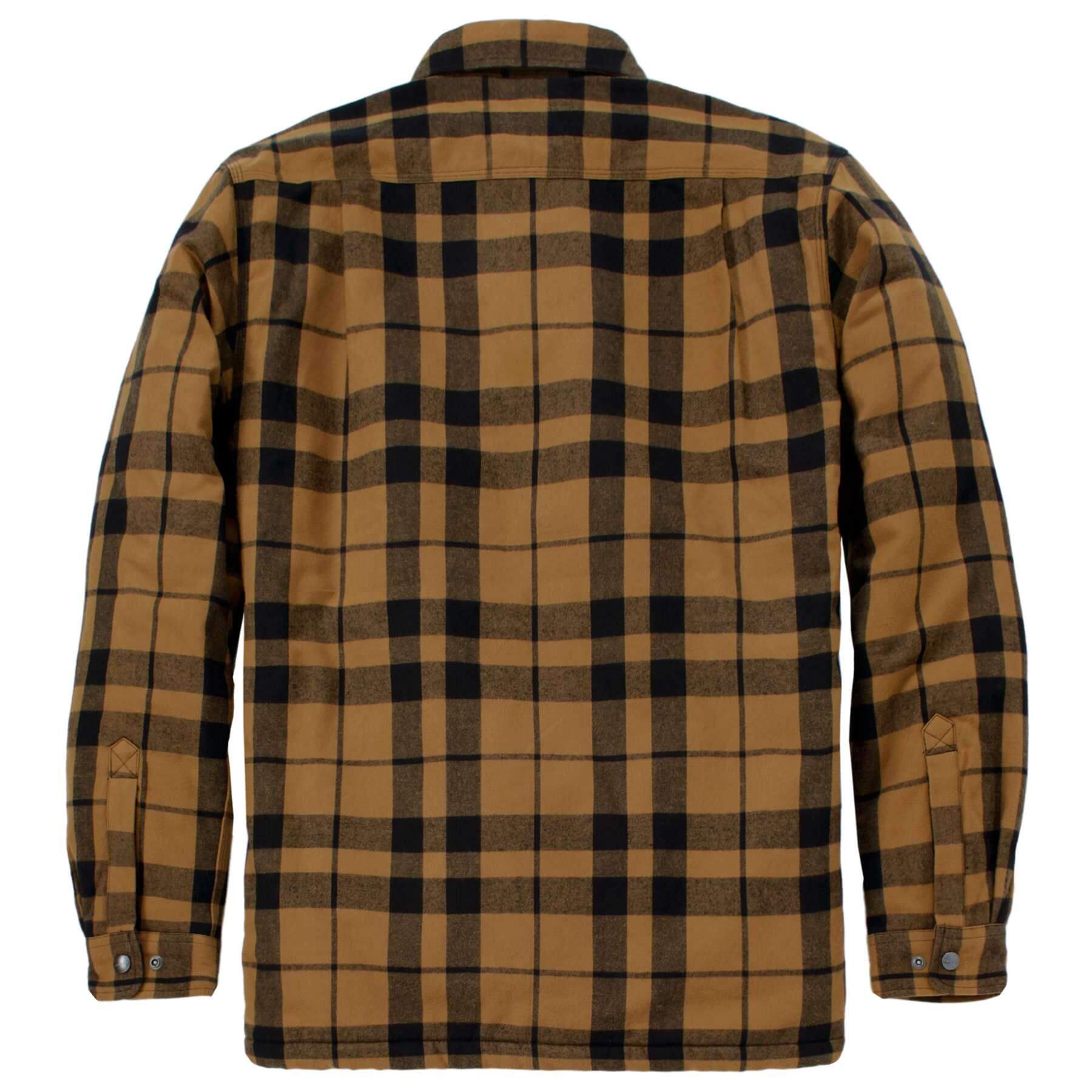 CHT Relaxed Fit Flannel Sherpa-Lined Shirt Jac Shacket 107017