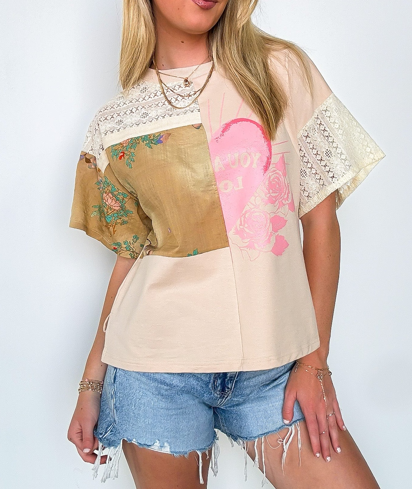 Patchwork Graphic Tee