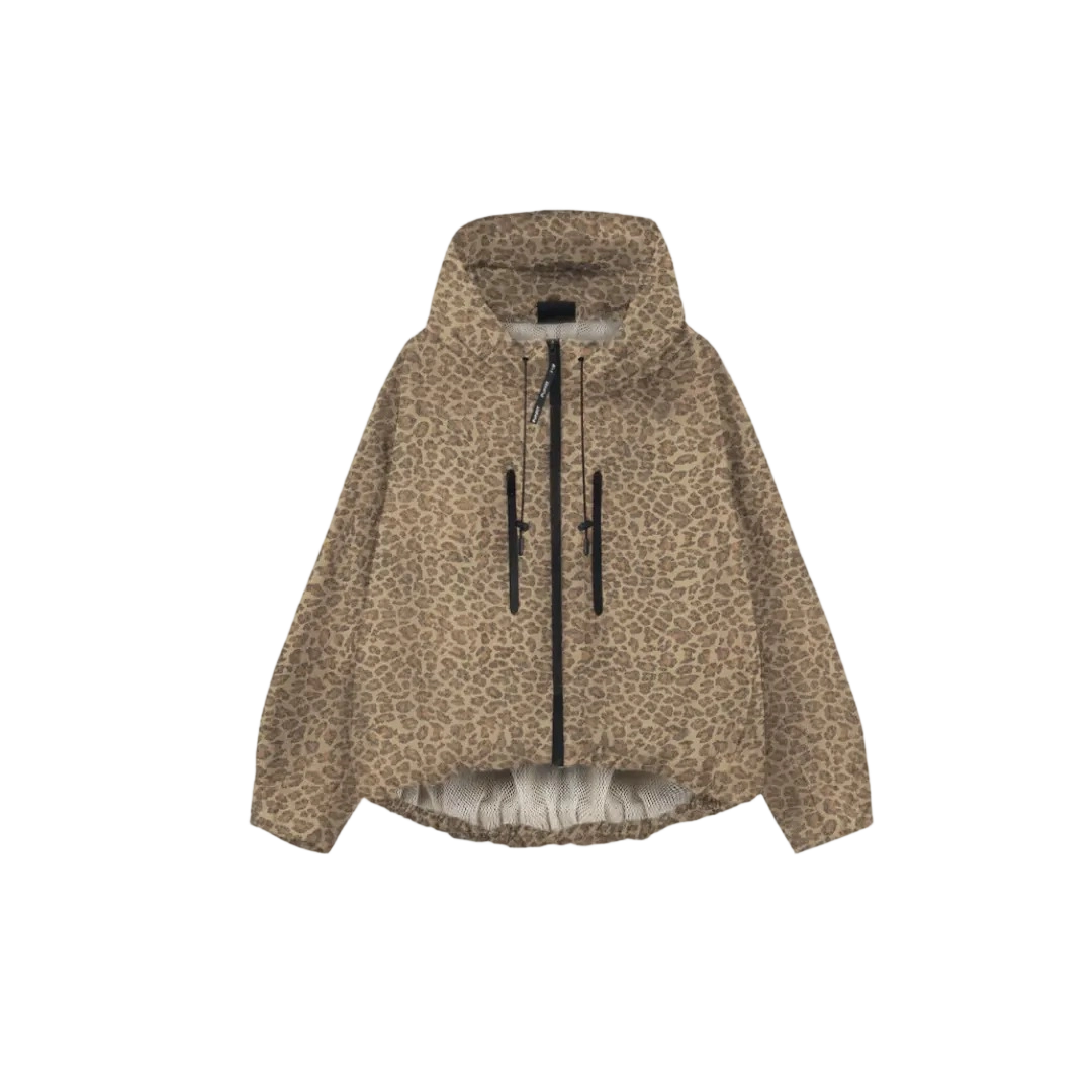 Women's Stylish Pleated Hem Rain Jacket