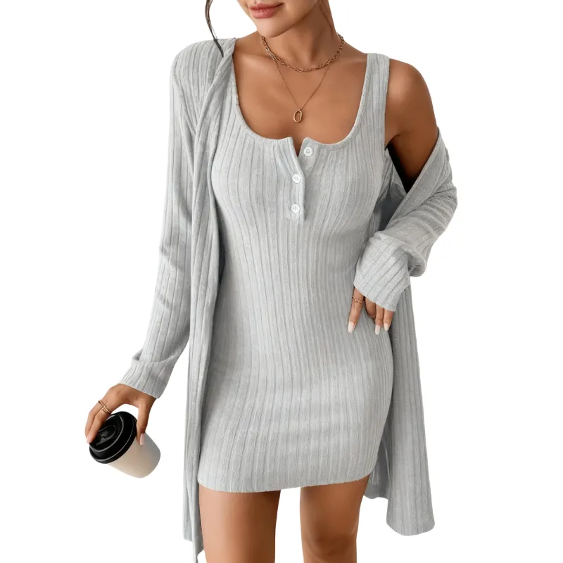 Women's Striped Dress Set