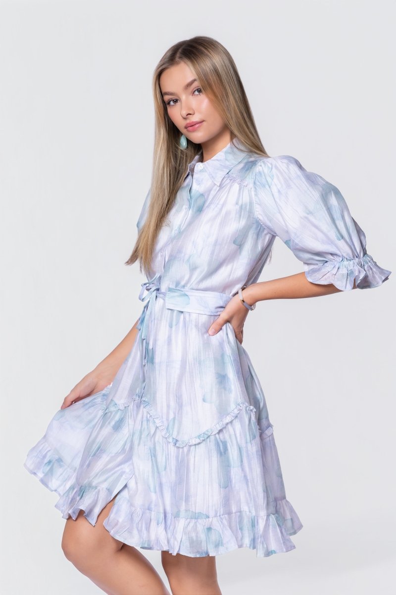 Juni Dress (Green Blue)