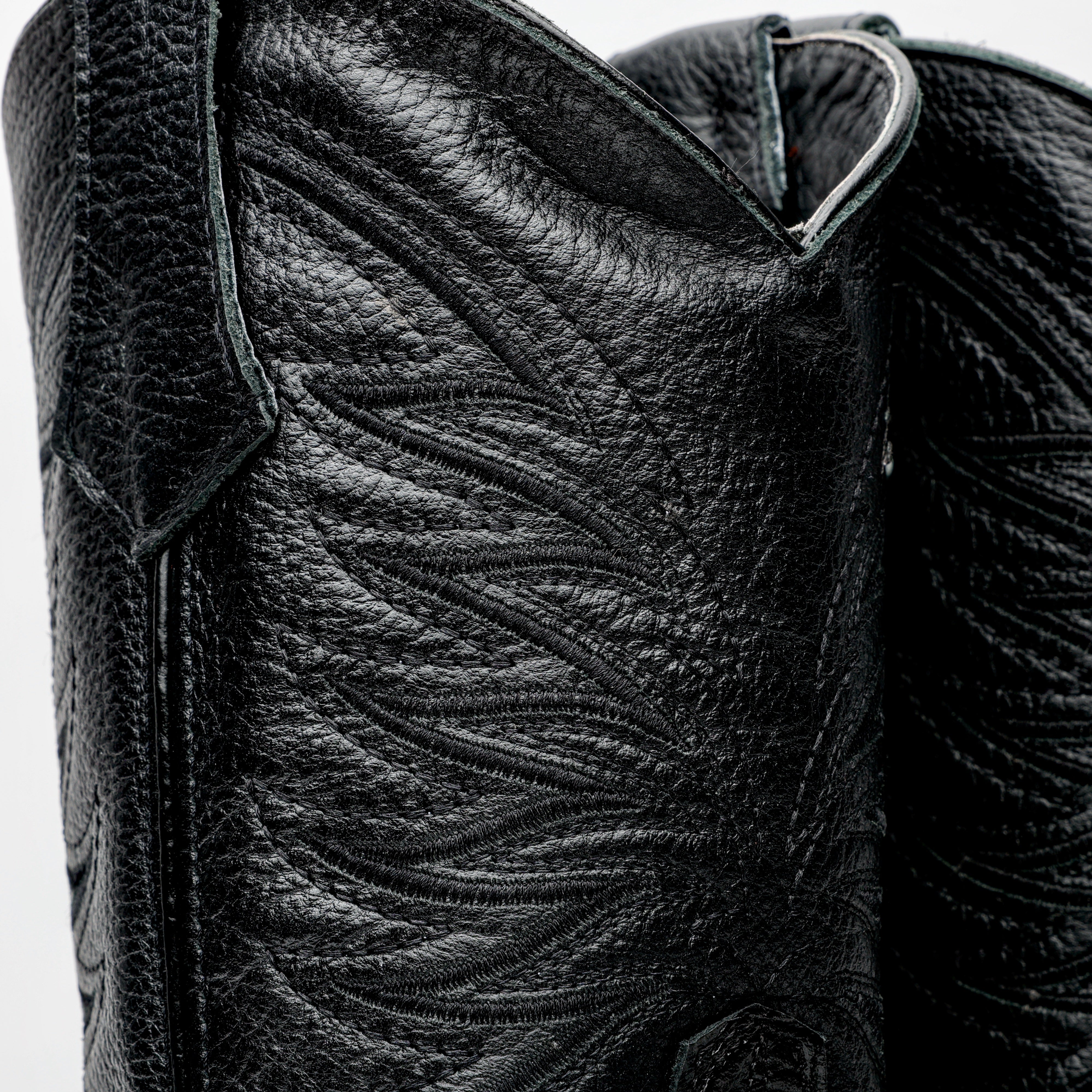 Black Pirarucu Leather Boots With 3D Lightweight BLACK EDITION Sole - Composite Toe