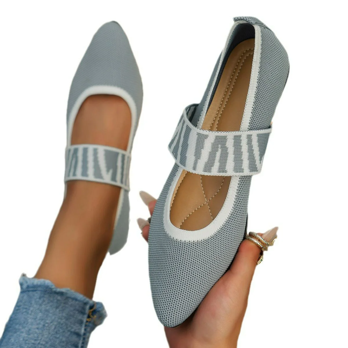 Point Toe Flats Slip-Ons (multiple color options)