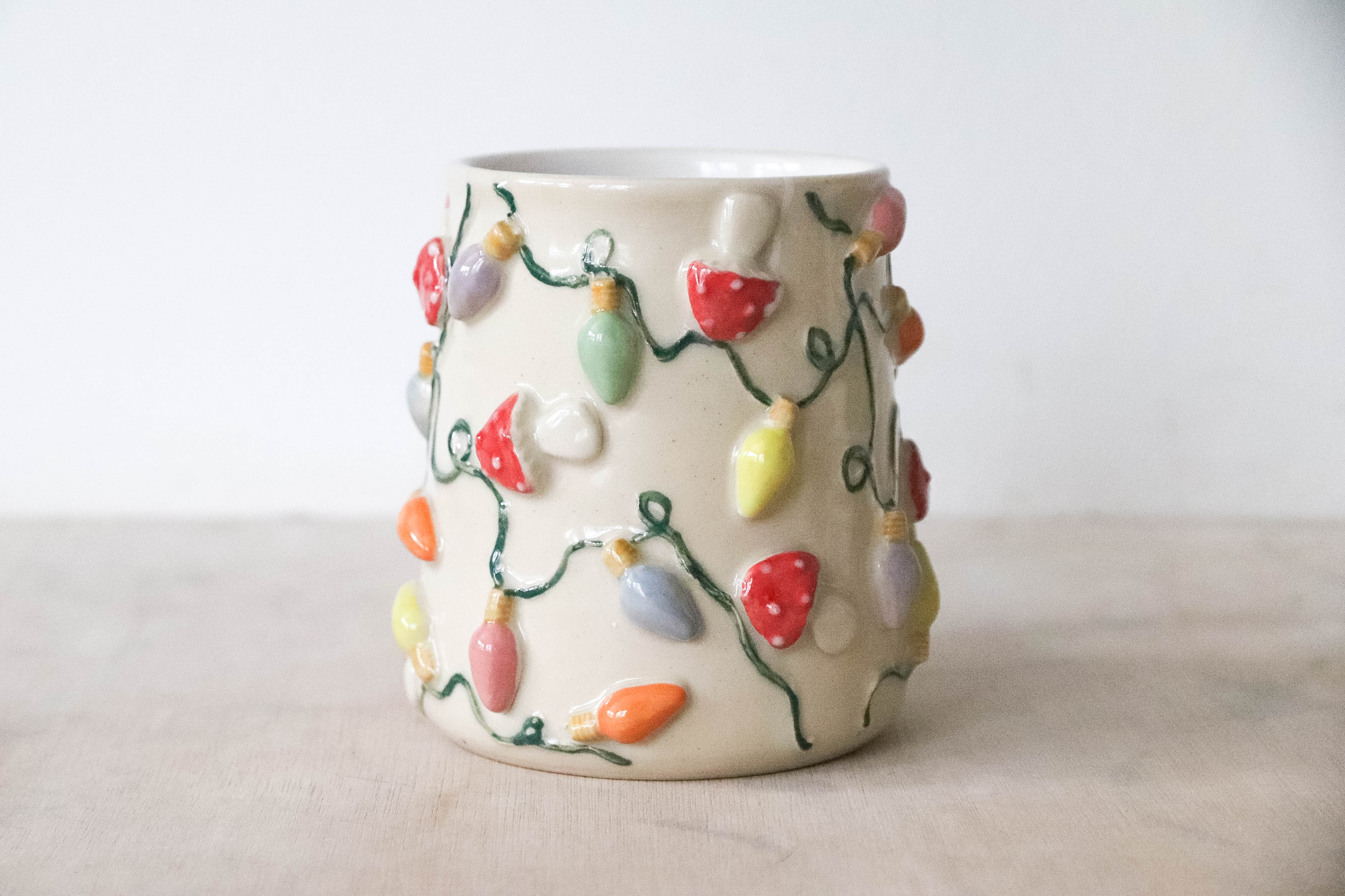 Toadstool Fairy Lights Stoneware Mug