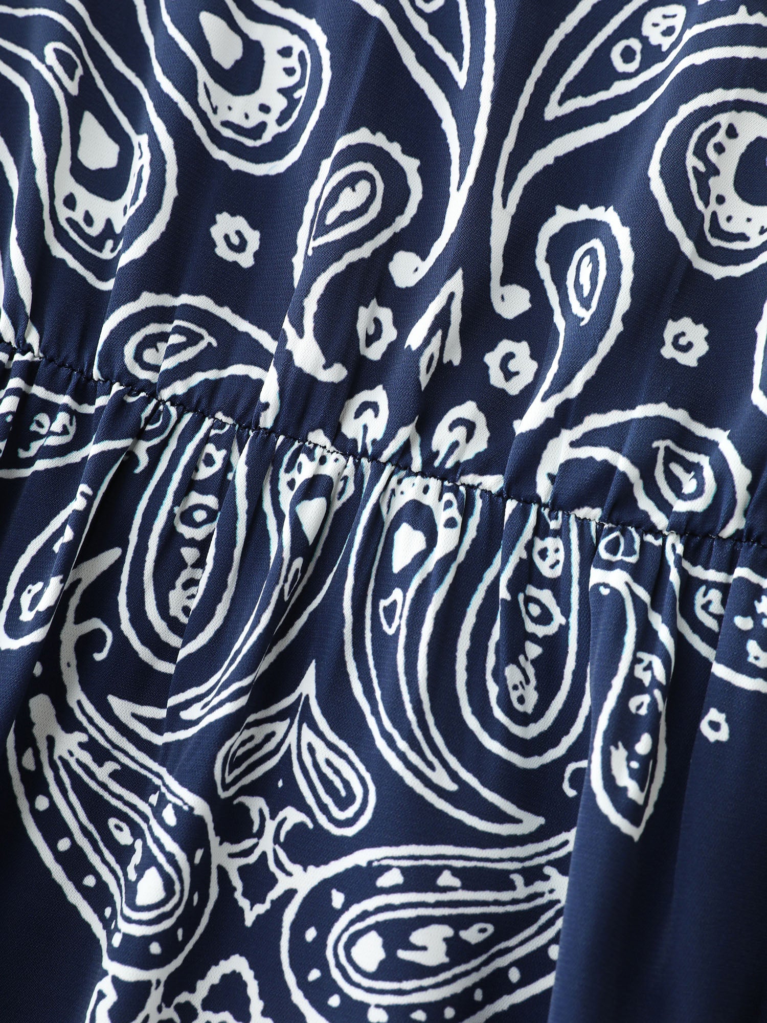 Geometric Stripe Shirred Back Mini Dress