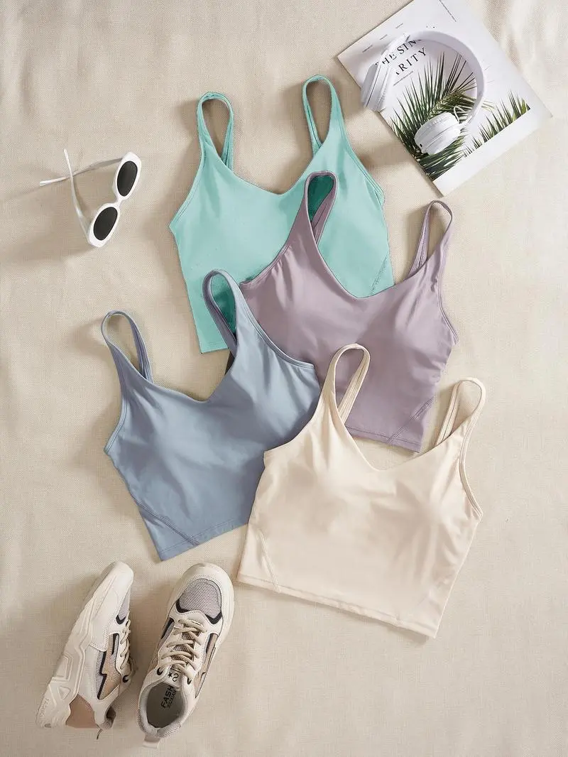 Women's Solid Backless Sports Bra(Less than $3 each!)