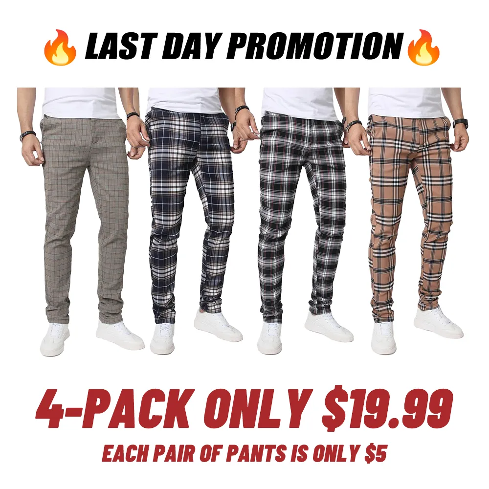 Men's Multi Pack Slim Fit Stretch Dress Pants