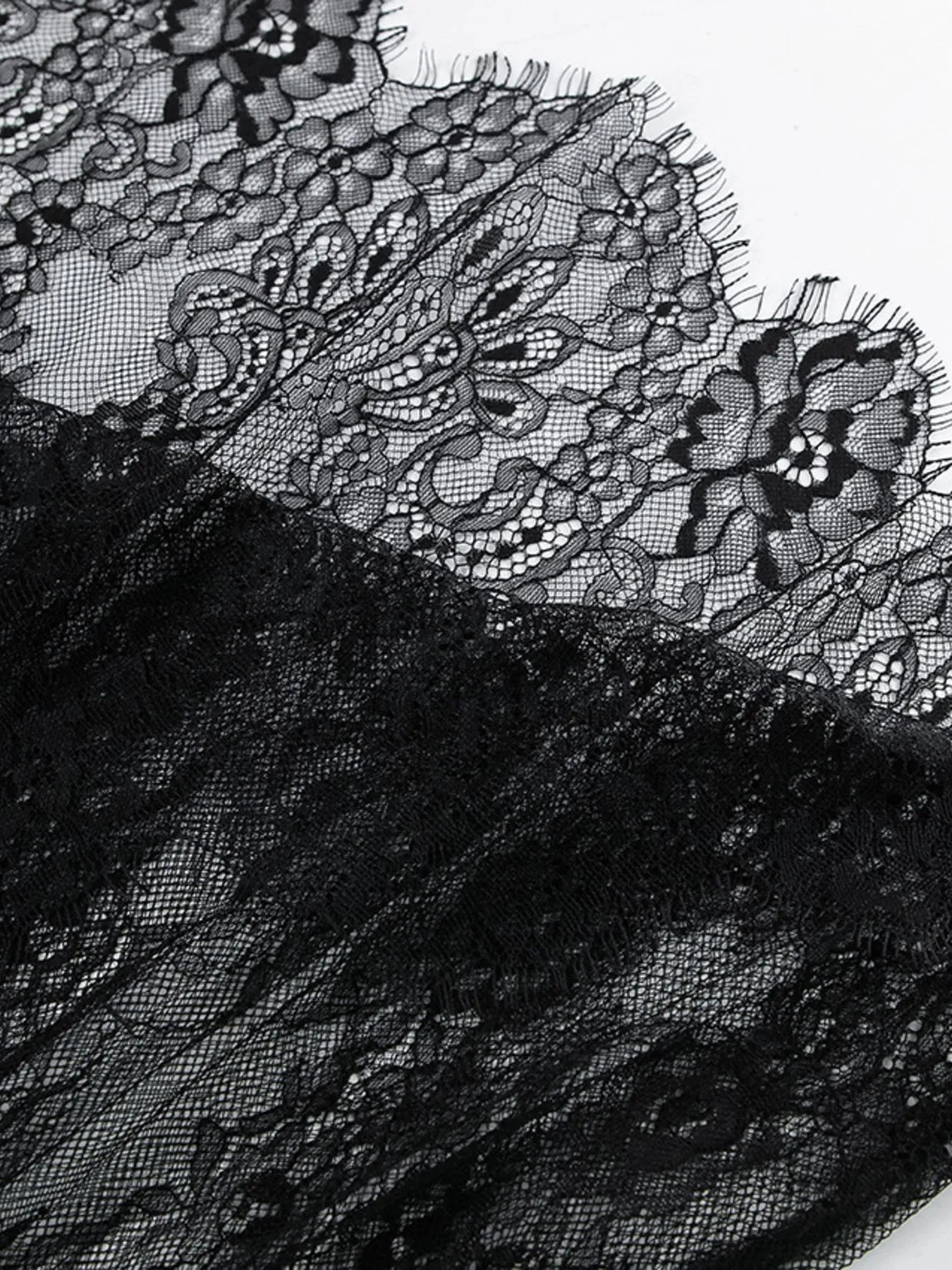 Lace Deep V-Neck Maxi Dress