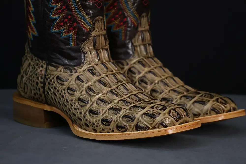 Men’s Orix Caimán Back Leather Boots — Square Toe