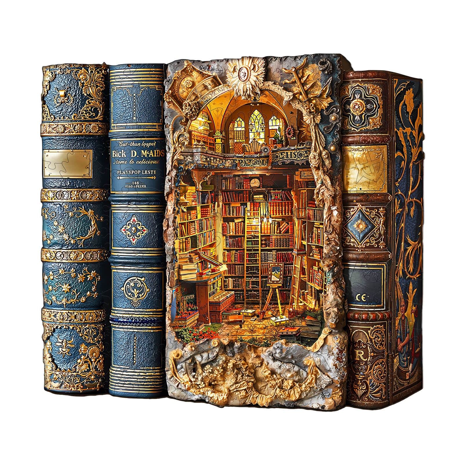 Story Realm Tome Wooden Jigsaw Puzzle