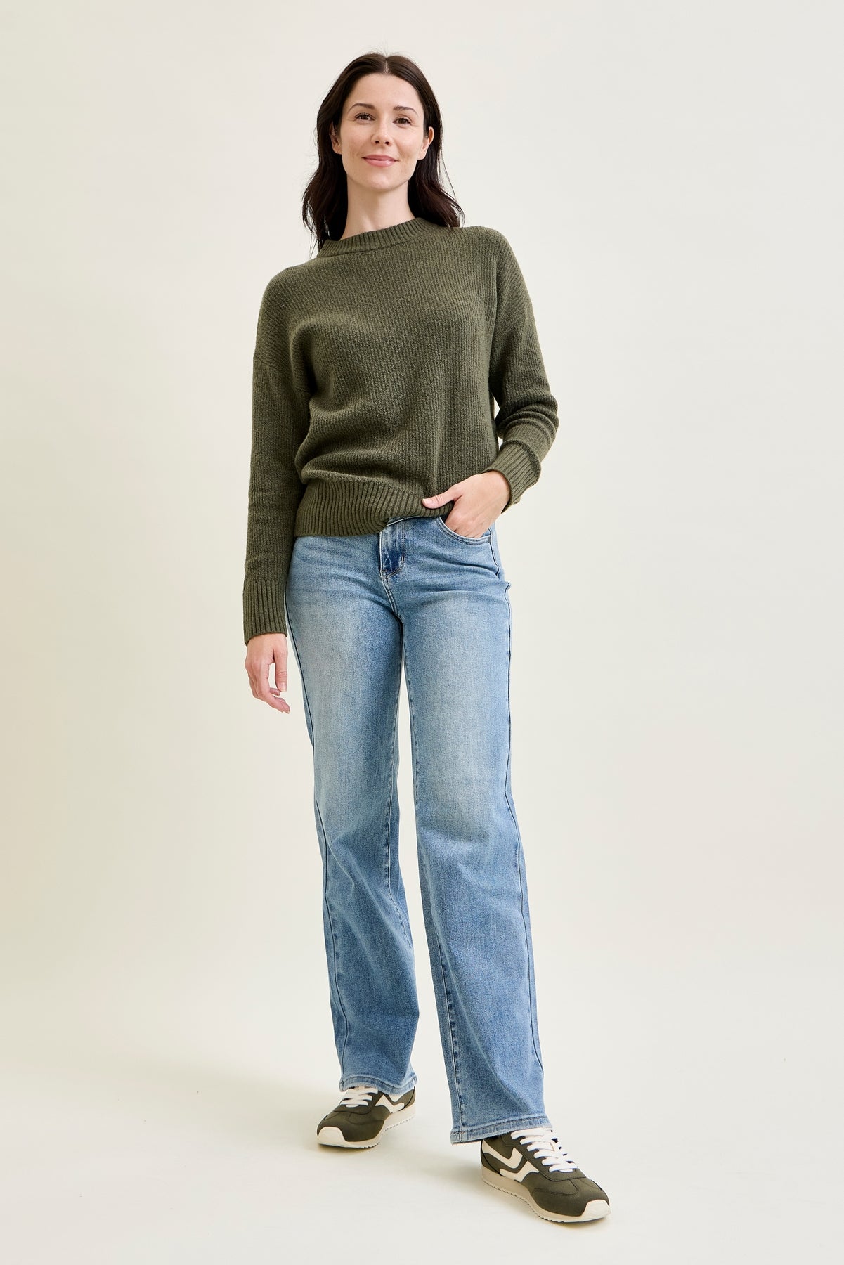Allison High Rise Front Yoke Retro Wide Leg Jeans