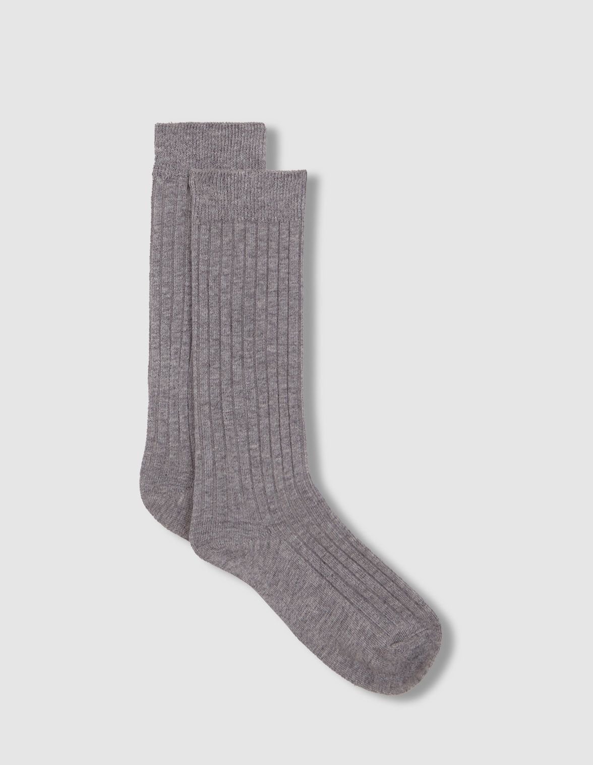 Basic Medium Grey Color Mix Sock