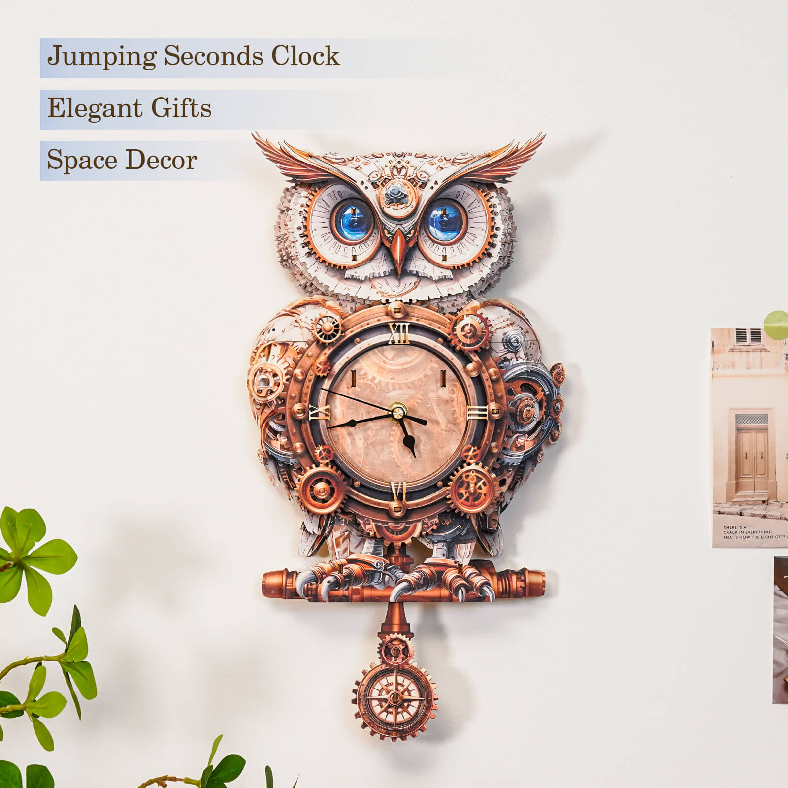 Mechanical Owl â€“ DIY Wooden Clock , 3D Puzzle Craft Kit