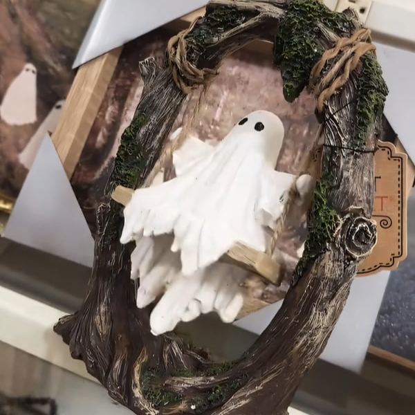 Swinging Shadows: Ghost on a Tree Swing