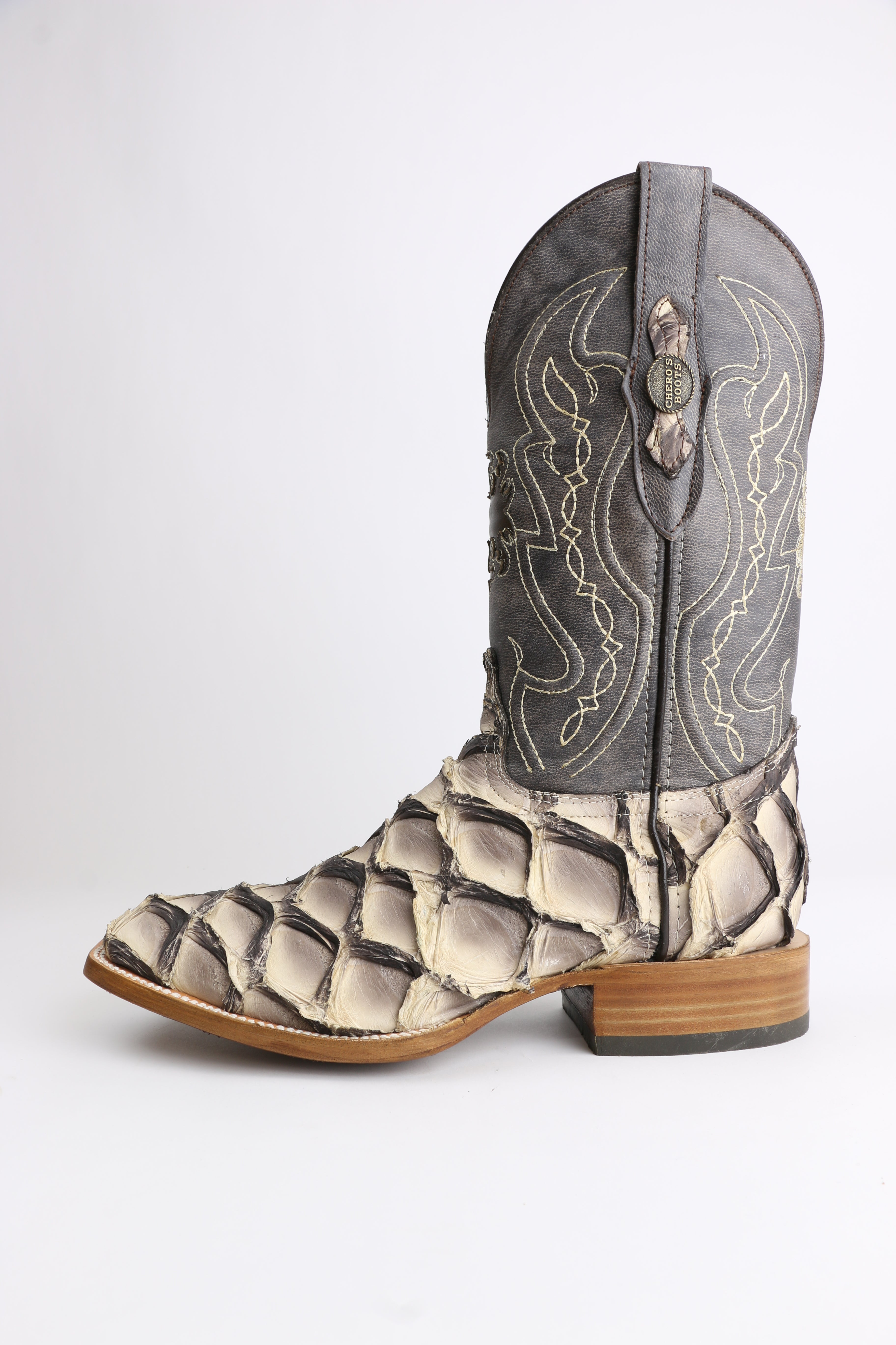 Chero's Premium Exotic Pirarucu Ivory Shadow Clearance Sale 70%OFF