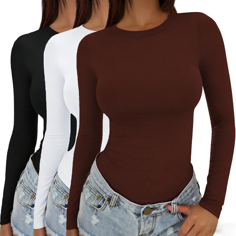 Women’s Slim-Fit Long Sleeve Thermal Base Layer Top