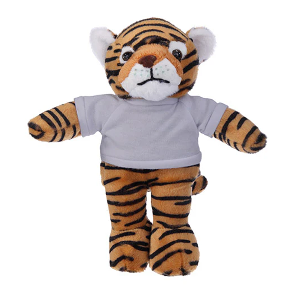 Soft Plush Tiger with Tee 8inch