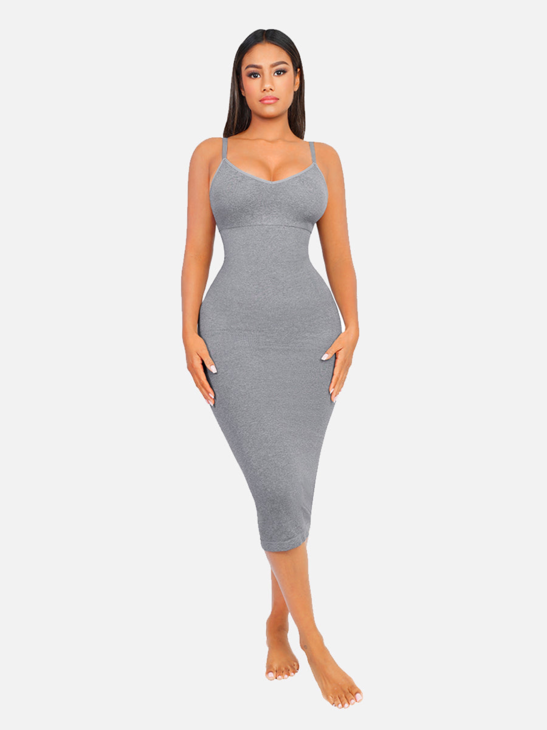 Feelingirl Seamless Midi Body Shaper Dress