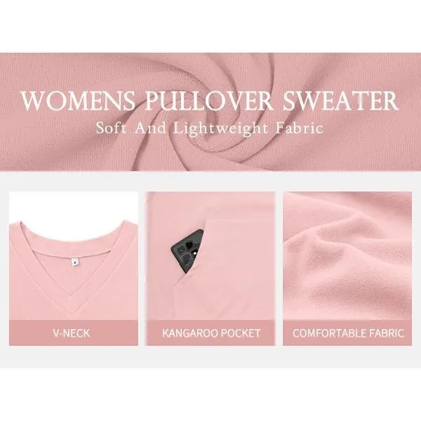 Women's Hoodless V-neck Sweatshirt