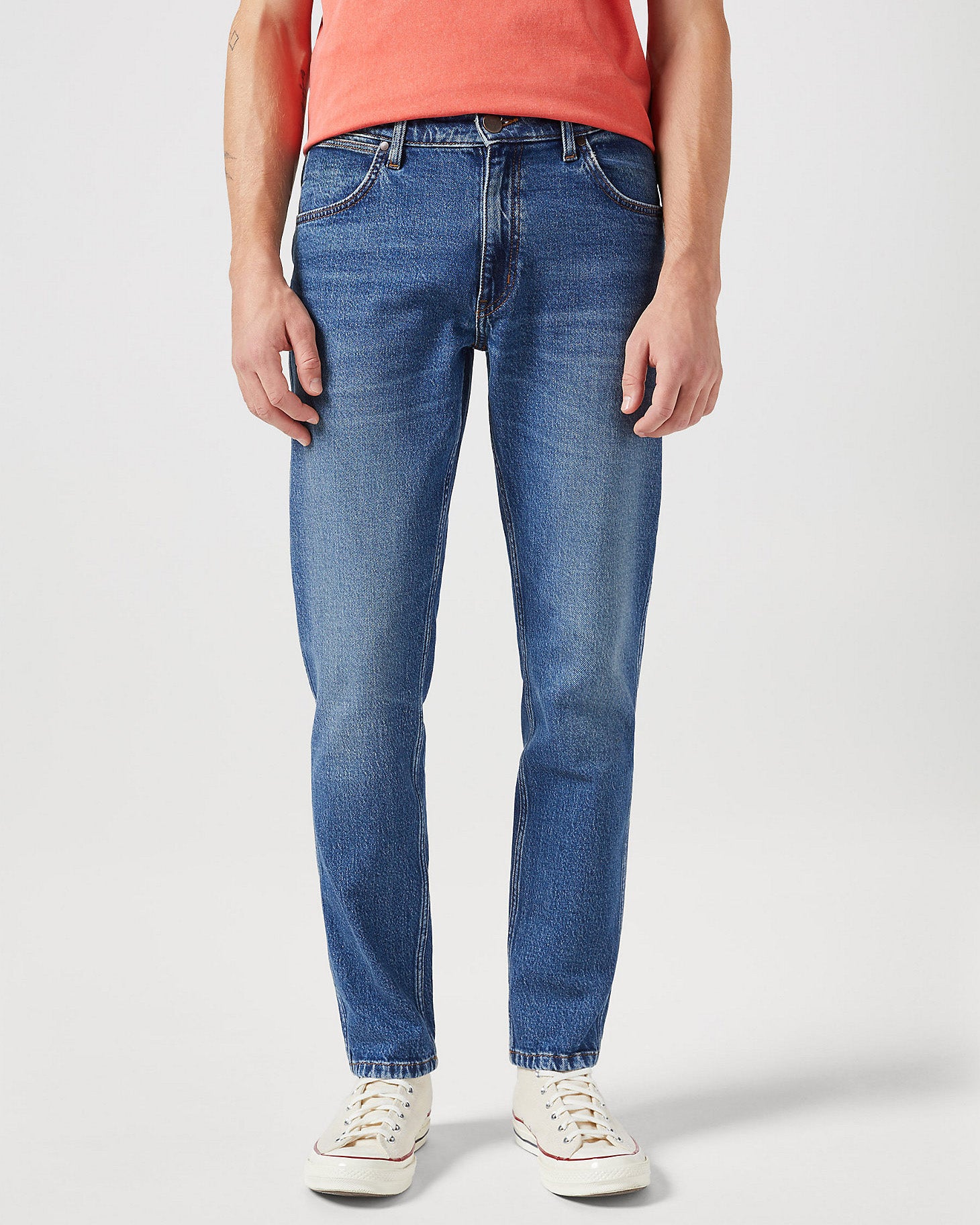 River Regular Tapered Mens Jeans - Seeing Double