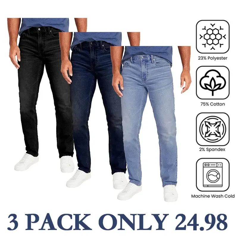 🔥Men's 5-Pack Rebar M4 Relaxed DuraStretch Basic Jeans