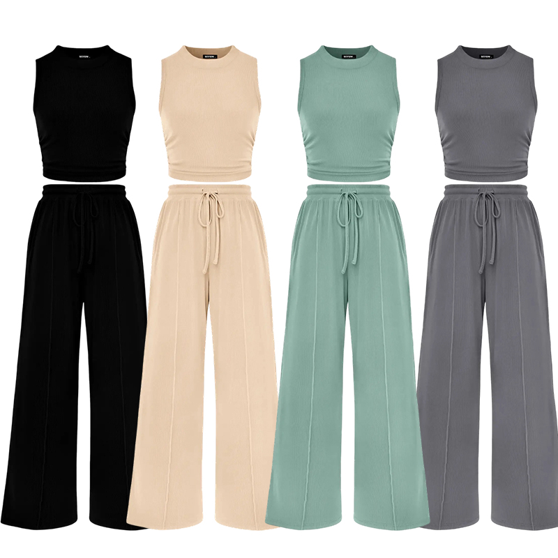 👚👚👚Women's Ribbed Knit Lounge Set