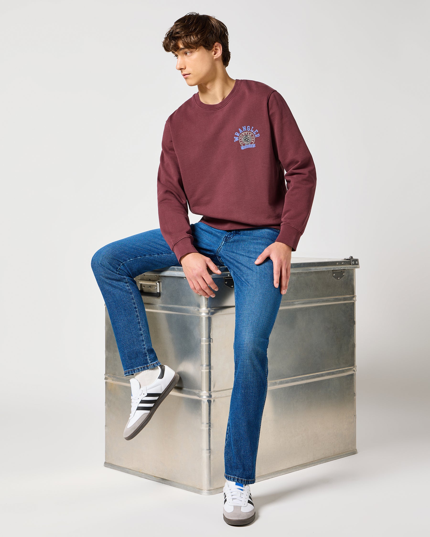 River Regular Tapered Mens Jeans - Sundown Blue