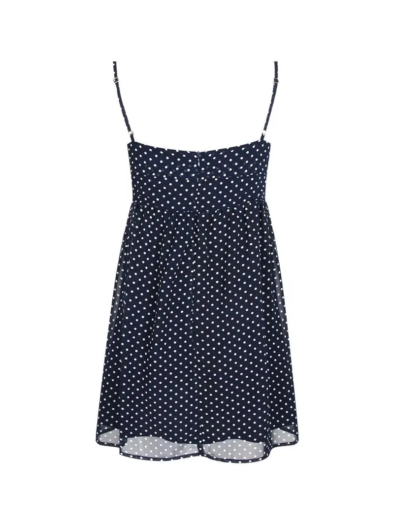 Women's Polka Dot Print Tube Dress