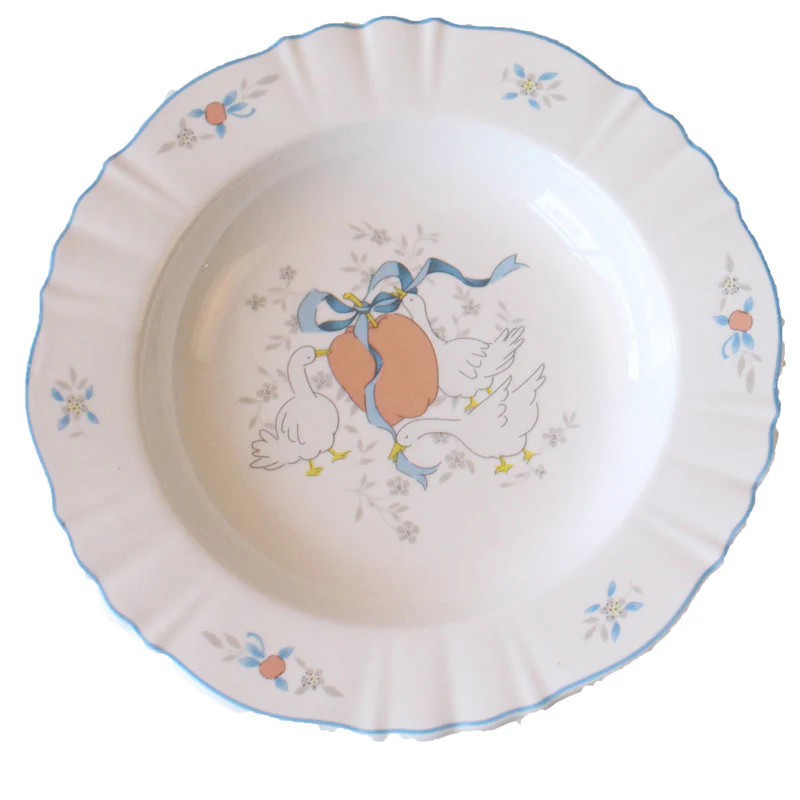 Vintage French Cygnet Dinnerware