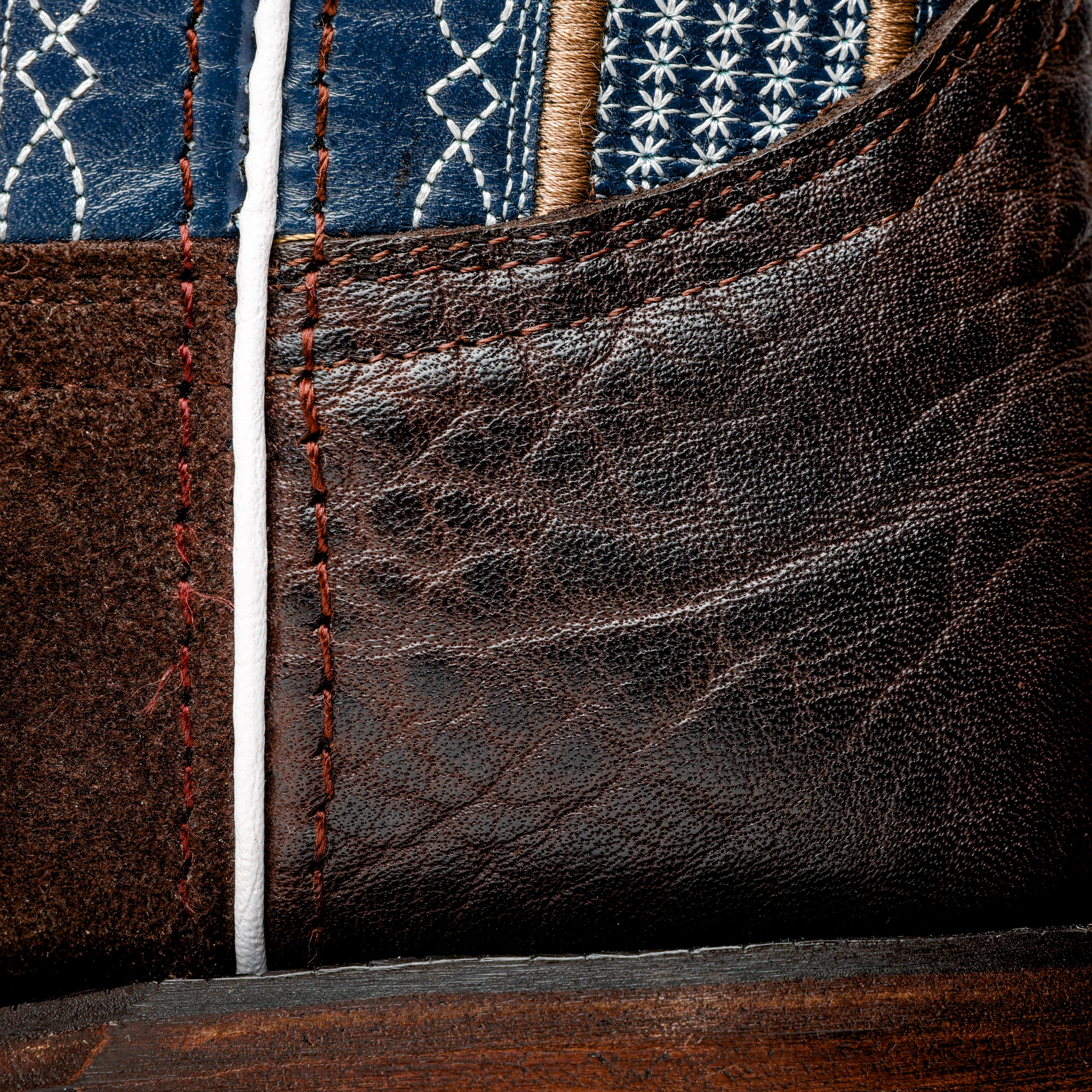 Chocolate Brown Rough-Out Boots - Square Toe