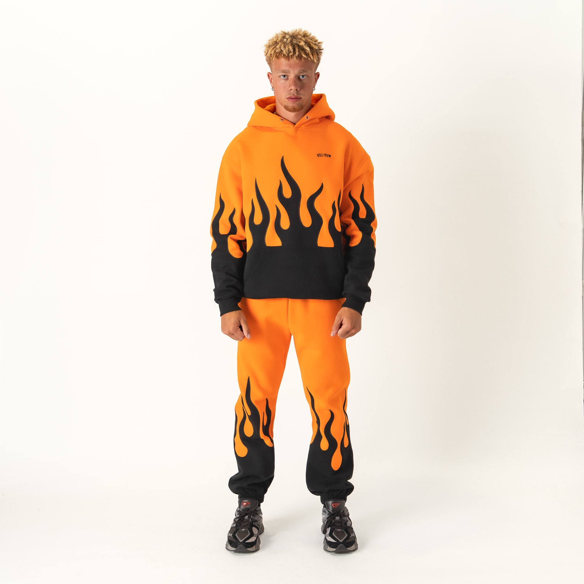 PREMIUM HEATER SWEATS - ORANGE / BLACK