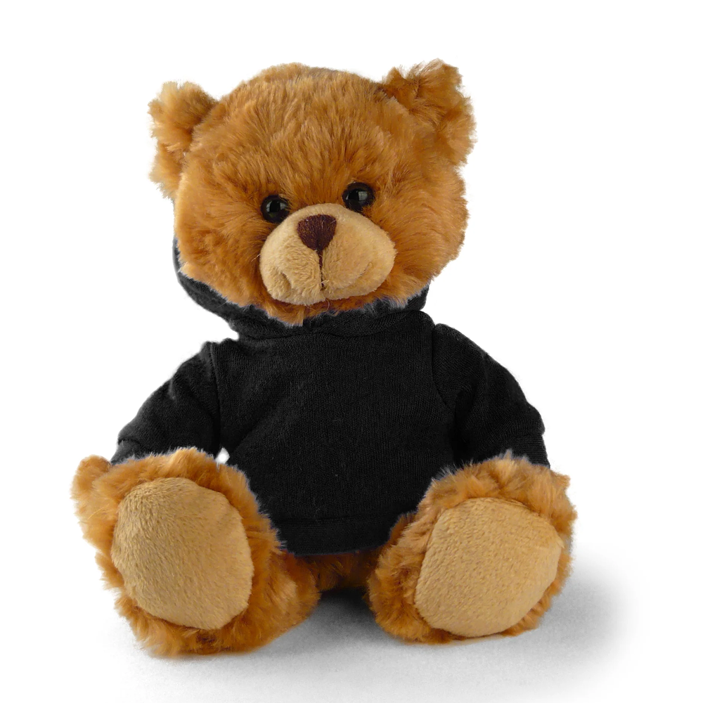 Customized Mocha Bear with Hoodie, Sitting, 11inch