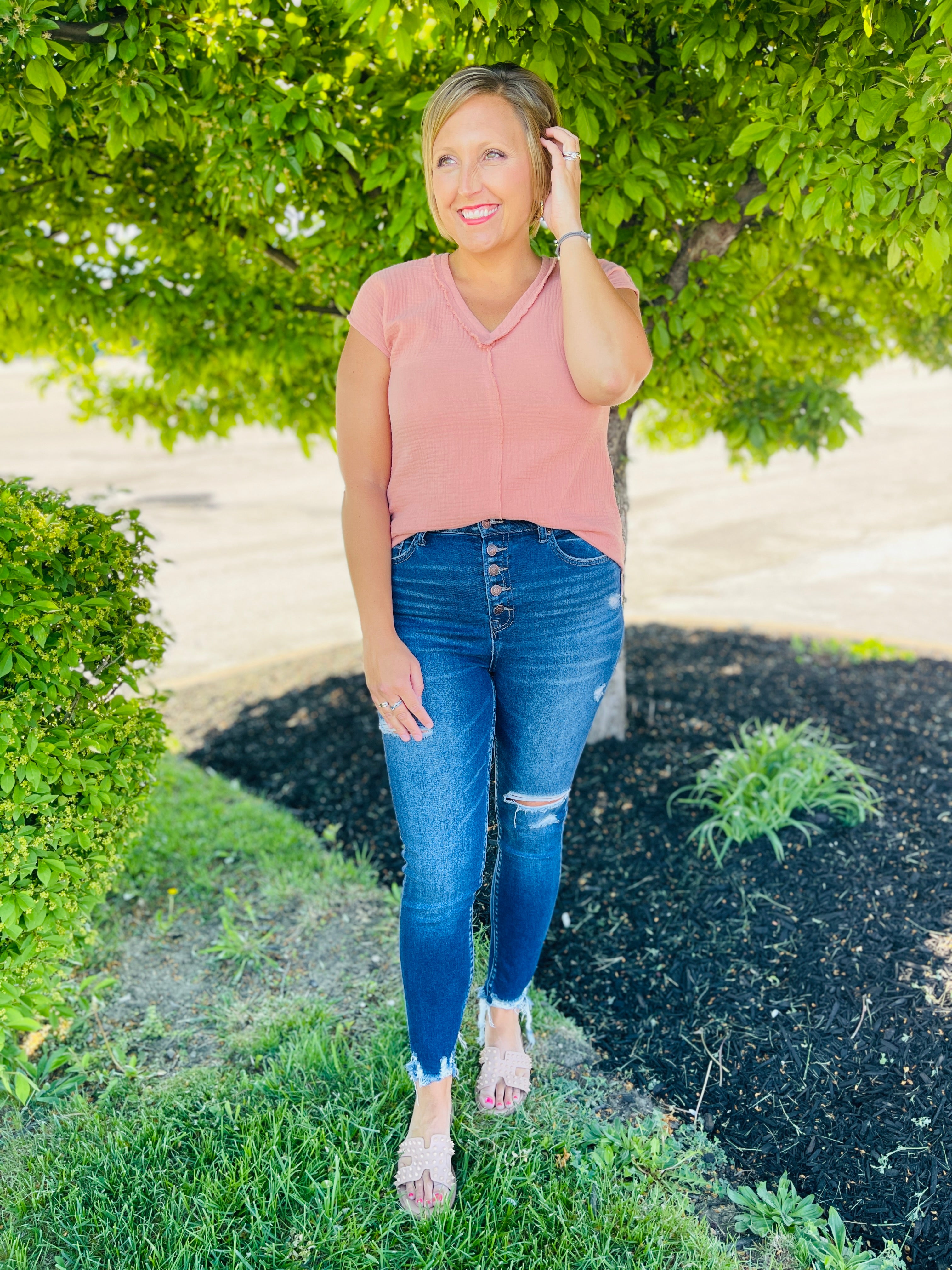 DOORBUSTER! I Like Big Button Fly Skinny Jeans