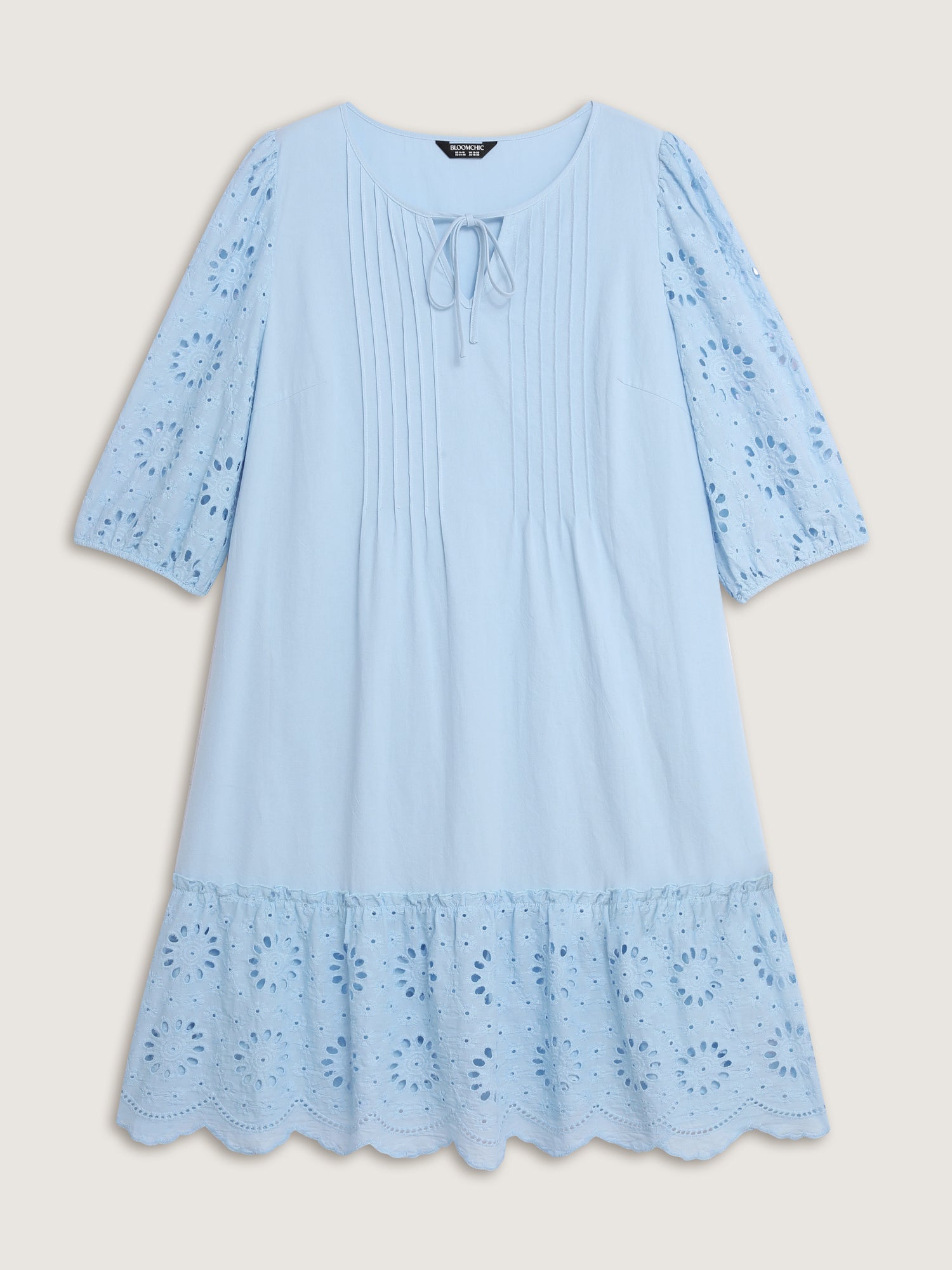 Pure Cotton Cut-Out Detail Mini Dress