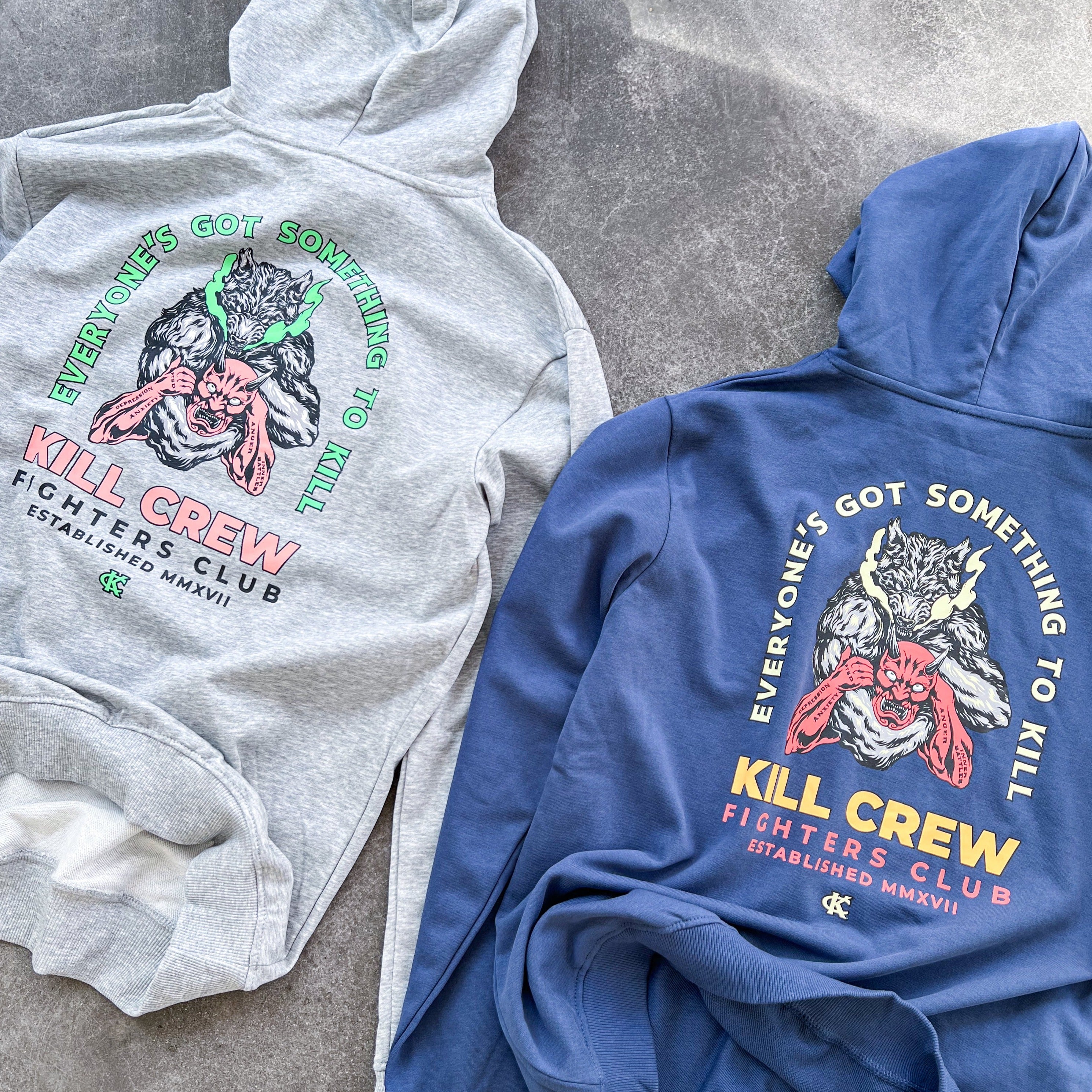 INNER DEMONS HOODIE - GREY