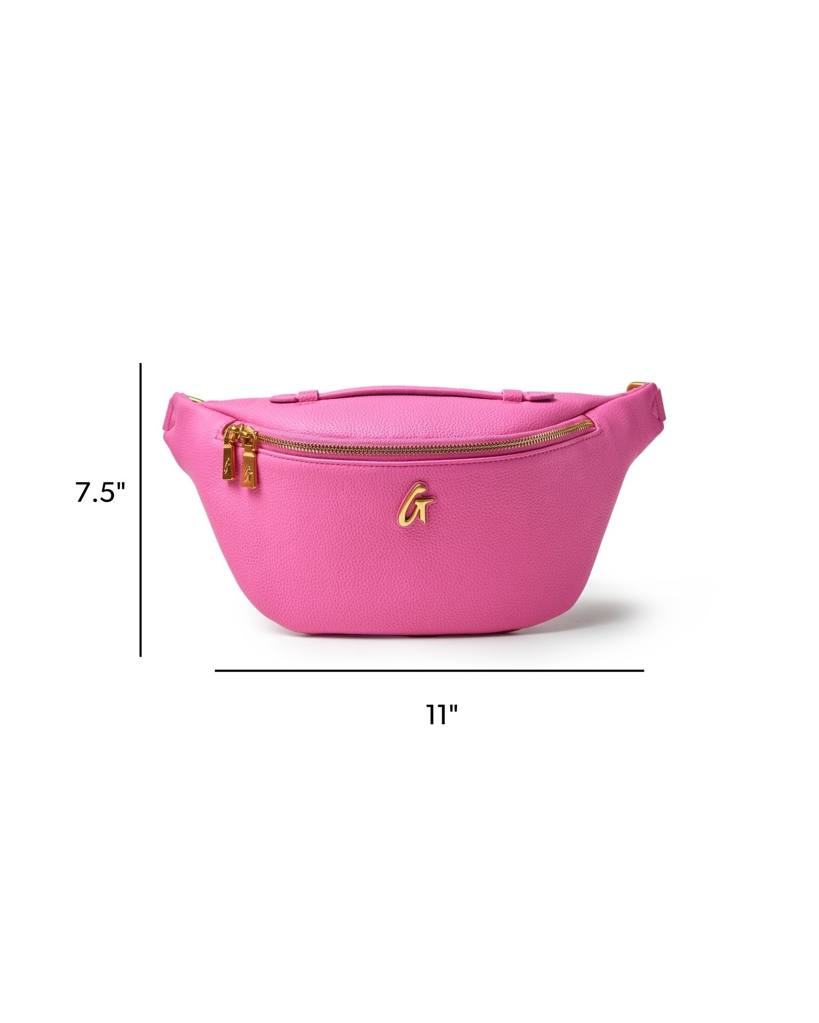 PEBBLE FANNY PACK - HOT PINK