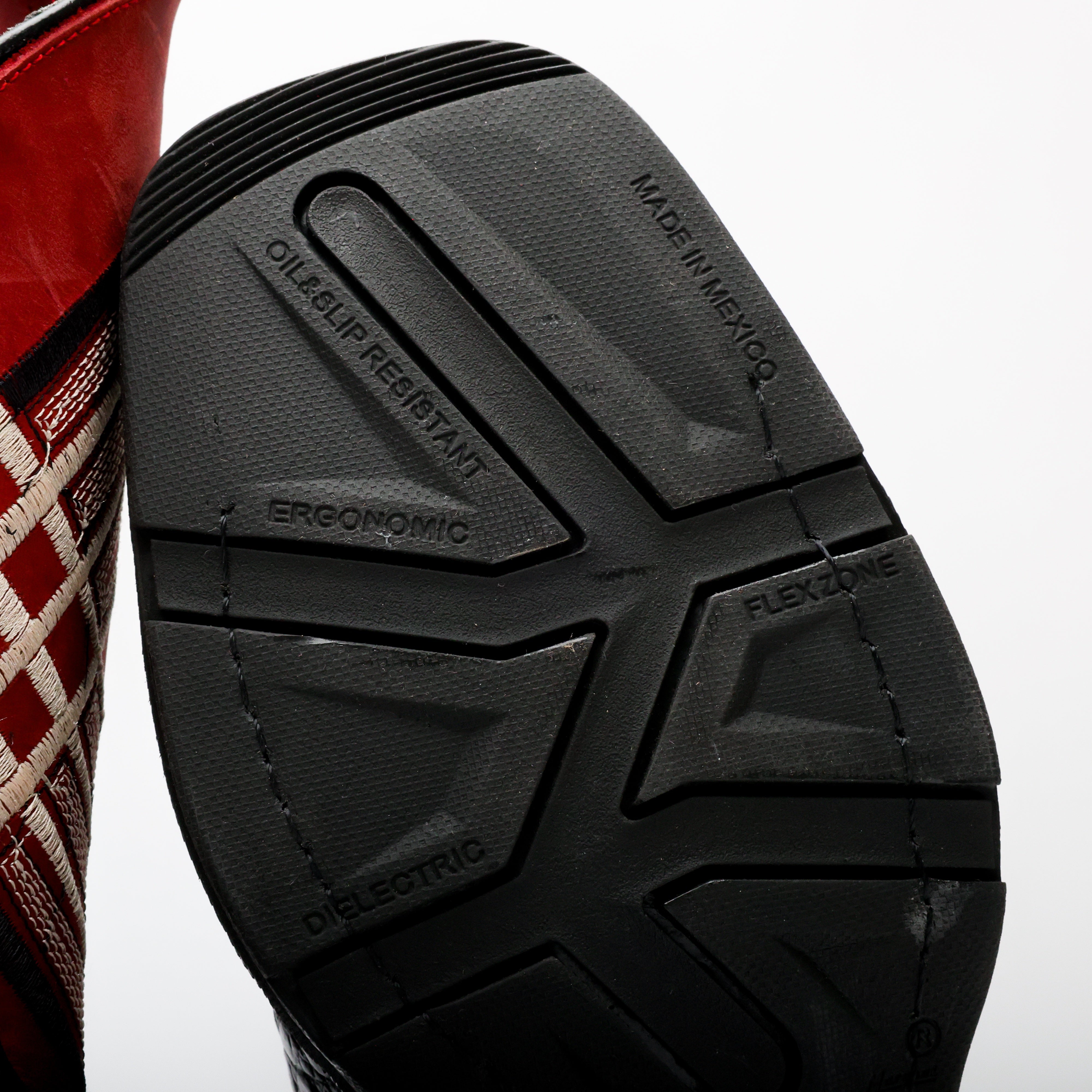 Black Caiman Neck Leather Boots With 3D Lightweight Sole - Composite Toe