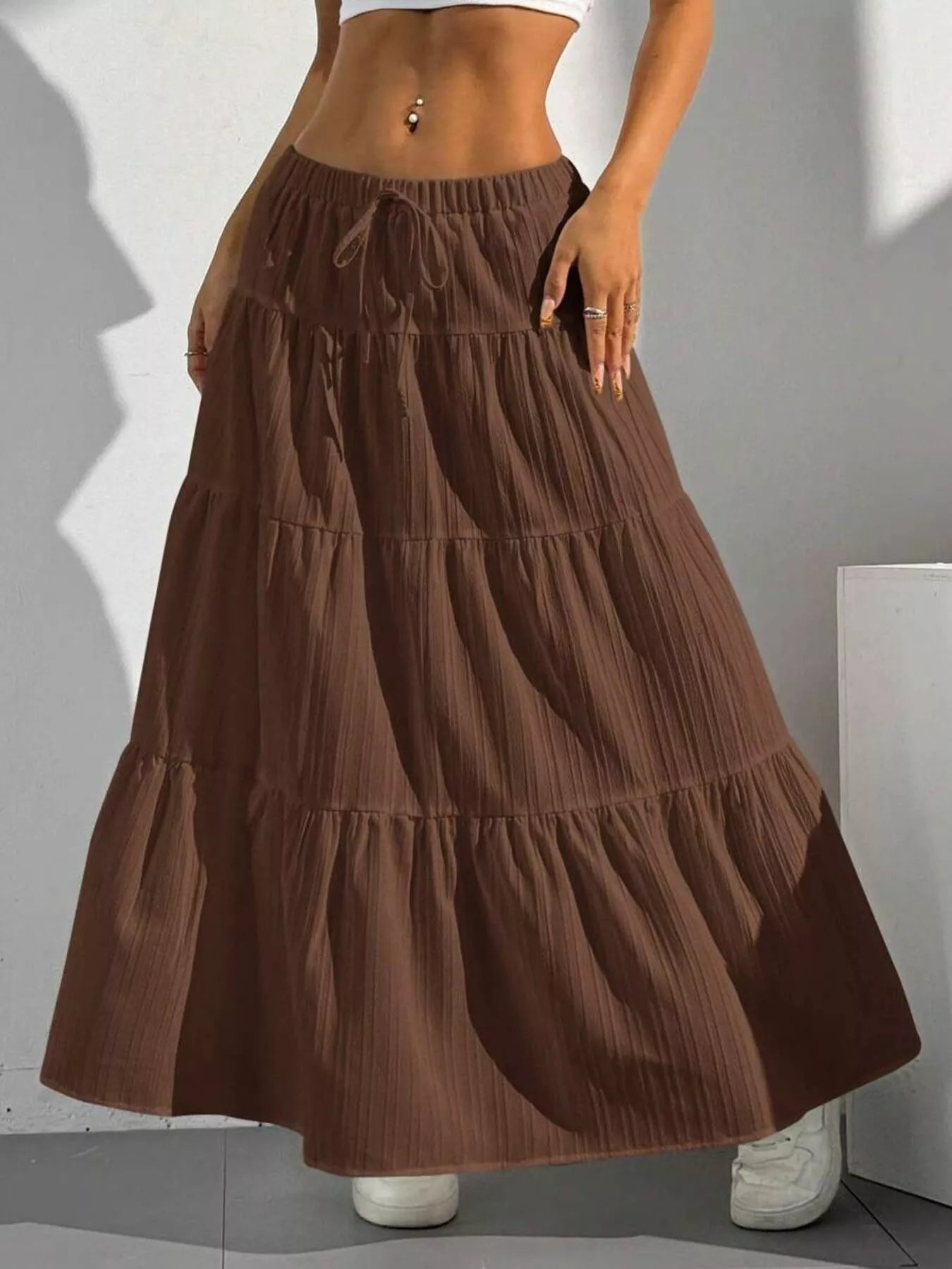 Flowy Tiered Maxi Skirt