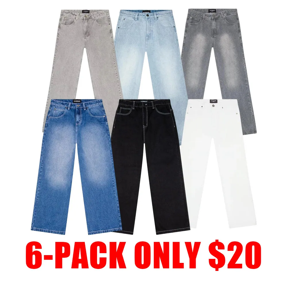Ultra Baggy Y2K Wide-Leg Jeans in Heavyweight Cotton